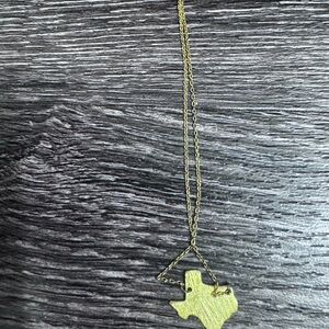 Gold Texas Pendant Necklace